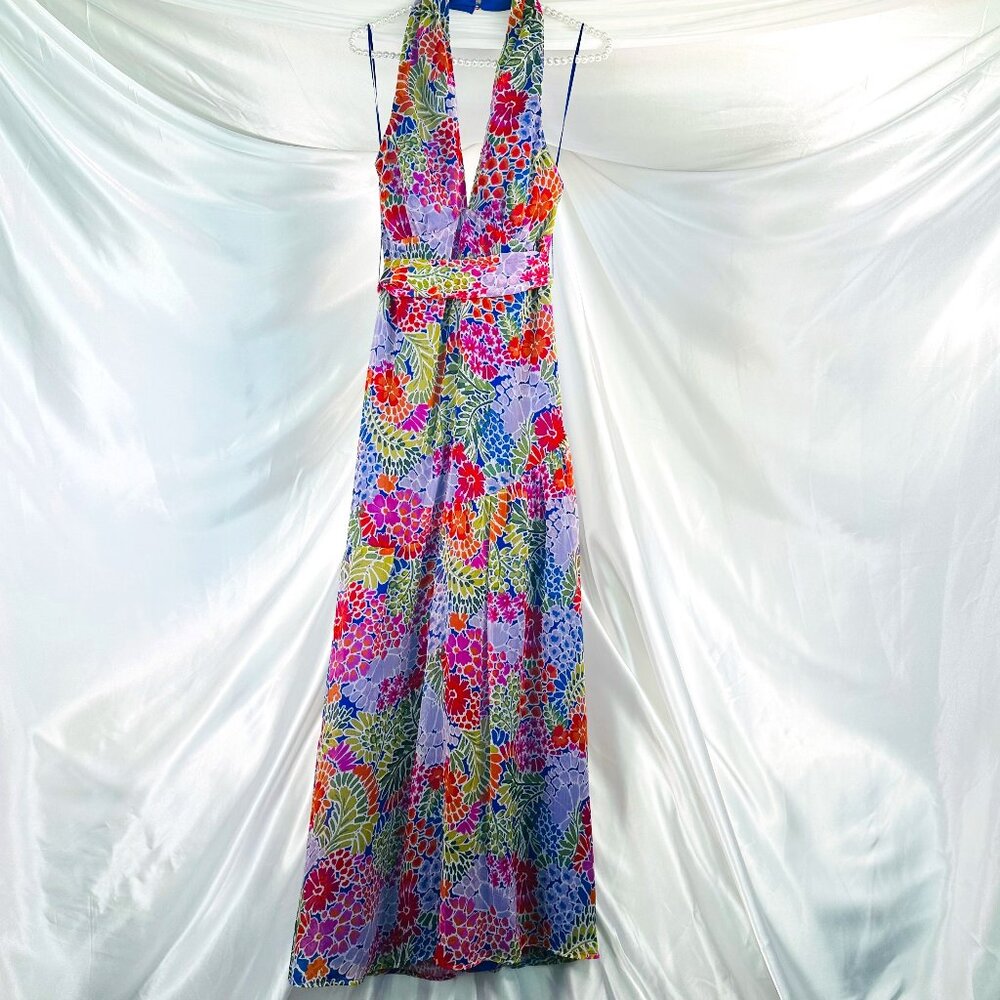 BTFL - Life Floral Halter Neck Maxi Dress - Size M